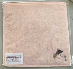 今治タオルハンカチ　傘ピンク