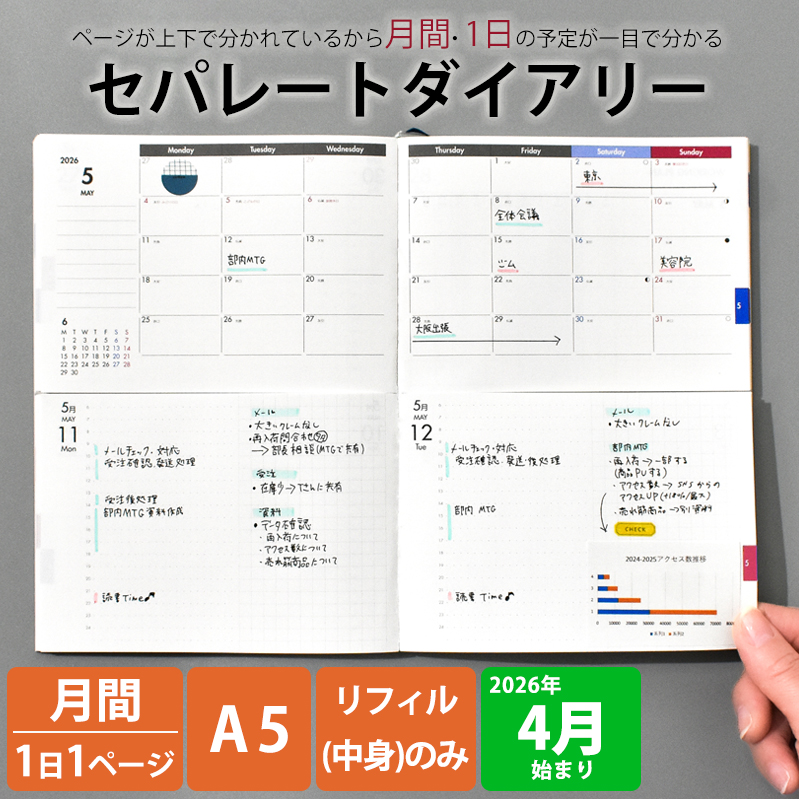 セパレートダイアリー 4月