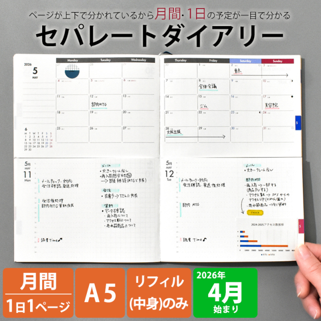 セパレートダイアリー 4月