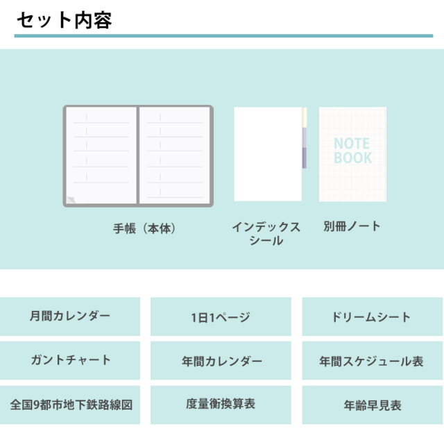 セパレートダイアリー 手帳 22 4月始まり B6 デイリー マンスリー リフィル 中身のみ スケジュール帳 1日1ページ 伊藤手帳