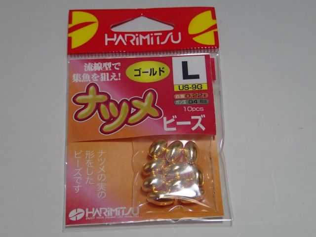 ハリミツ　ナツメビーズゴールドＬ