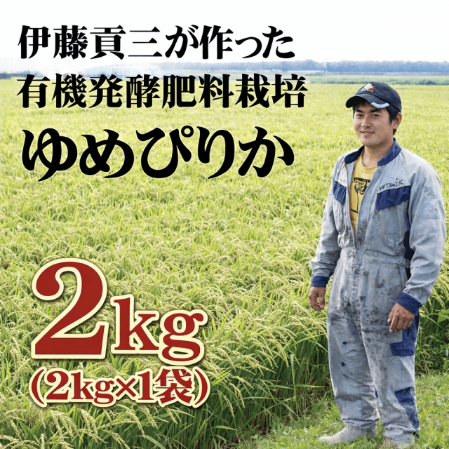 【新米】【令和7年産 】北海道美唄市産　伊藤さんのゆめぴりか 2kg 　密封チャックタイプ ★数量限定