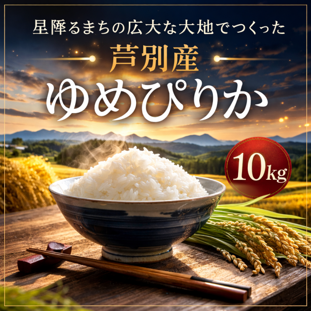 【令和7年産】北海道星降る町☆芦別産　 特別栽培米（減農薬） ゆめぴりか 10kg