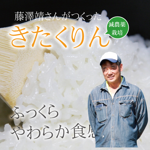 【令和5年産】単品 藤澤さんの減農薬栽培　きたくりん　10ｋｇ　北海道銀山産