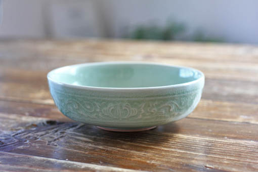 ふらっと浅鉢　ナチュラルグリーン