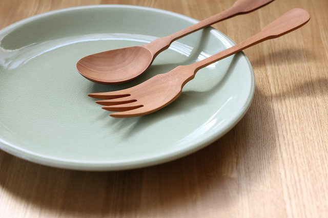 丸皿２８ｃｍ　プレーン　ナチュラルグリーン