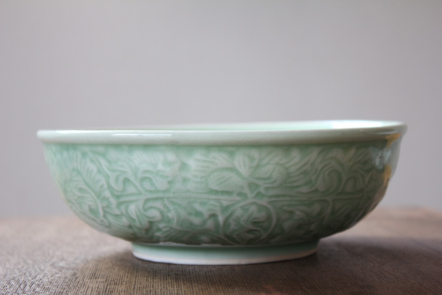 おわん（１８ｃｍ）　ナチュラルグリーン