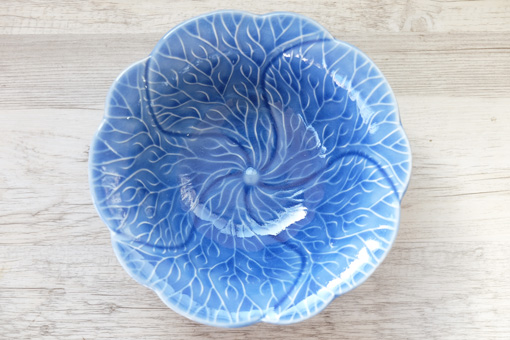 おはなどんぶり　２０ｃｍ　ブルー