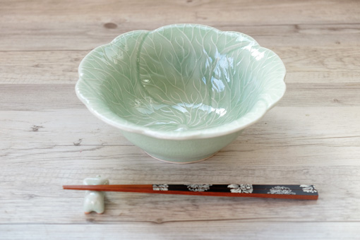 おはなどんぶり　２０ｃｍ　ナチュラルグリーン