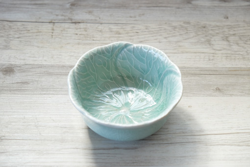 おはなボウル　１２ｃｍ　オーシャングリーン
