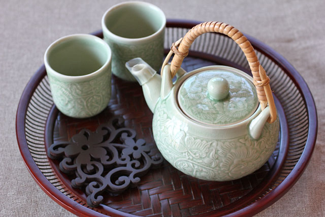 急須　ナチュラルグリーン