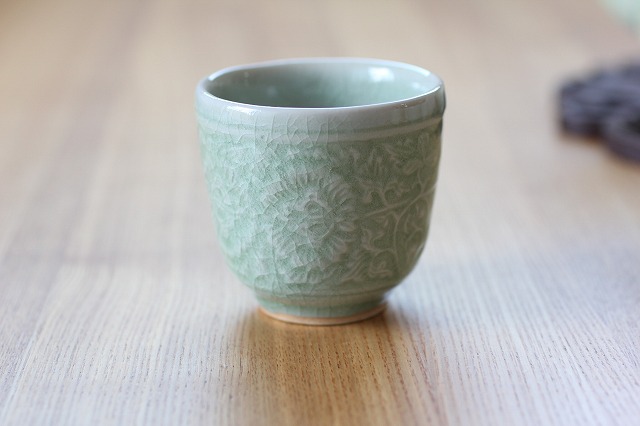 湯のみ　小　ナチュラルグリーン