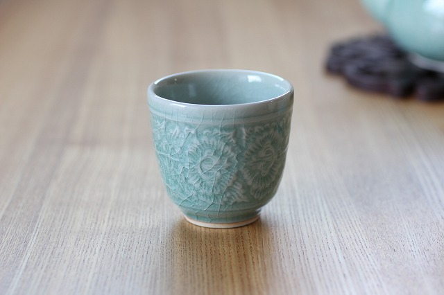 湯のみ　小　オーシャングリーン