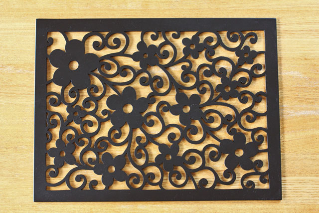 木製プレースマット　パンジー　グレイズ　40 x 30