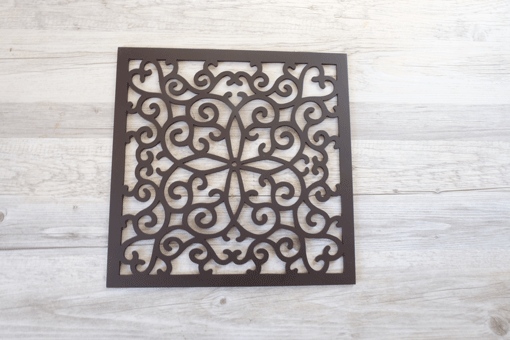 木製プレースマット　クロスハート　グレイズ　32 x 32