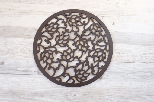 木製プレースマット　ロータス　グレイズ　直径32