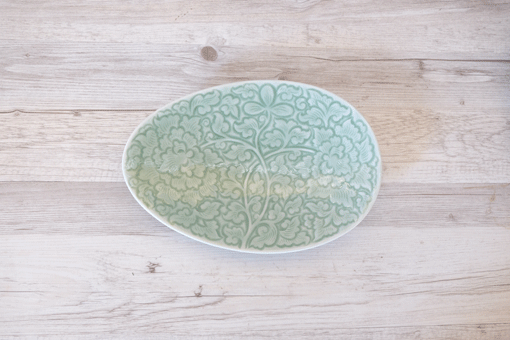 たまご皿２６　ナチュラルグリーン
