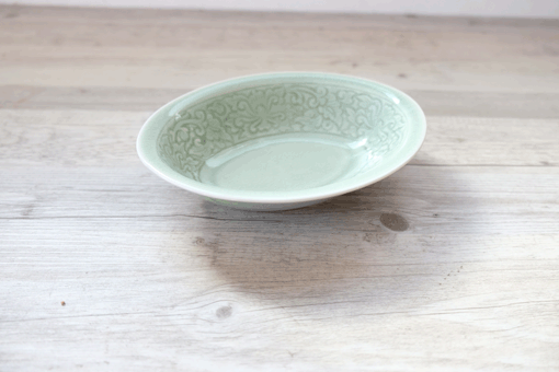 だ円ボウル１９　ナチュラルグリーン