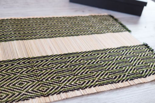 バンブーランチョンマット　グリーン