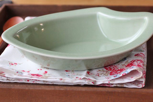 お米のカレー皿　Ｌ　ナチュラルグリーン