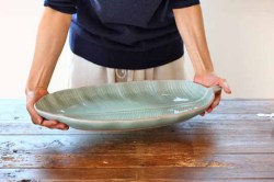 バナナリーフの大皿　（４９ｃｍ）　３Ｌ