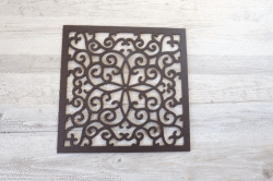 木製プレースマット　クロスハート　グレイズ　32 x 32