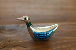 ピューターはしおき　あひる【ブルー】