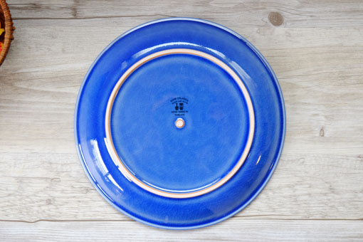 丸皿25cm フラワー ブルー 雑貨とセラドン焼き食器の通販
