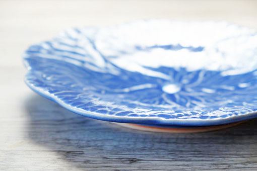 おはなプレート 25cm ブルー 雑貨とセラドン焼き食器の通販専門