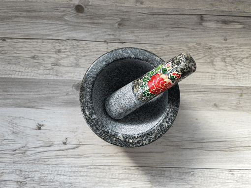 石臼(クロック・ヒン)と石棒(サーク)のセット M 12.5cm 石臼(クロック・ヒン)と石棒(サーク)のセット M 12.5cm