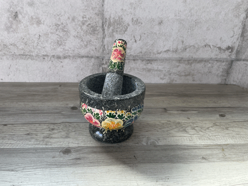 石臼（クロック・ヒン）と石棒（サーク）のセット M 12．5cm