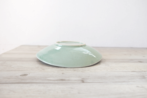 だ円ボウル24 ナチュラルグリーン 雑貨とセラドン焼き食器の