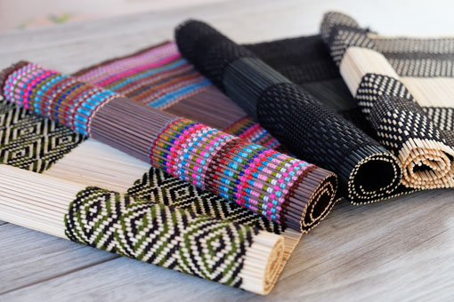 ★☆竹製手編みランチョンマット2枚セット(日本製/未使用品) 竹聲館 透かし網代のランチョンマット 30×40cm｜マイナビ