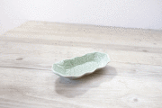 ロング小皿１５　ナチュラルグリーン