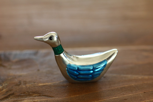 ピューターはしおき　あひる【ブルー】