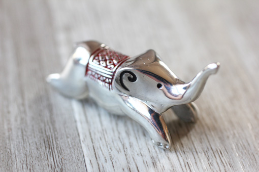 ピューターはしおき　ゾウ【レッド】