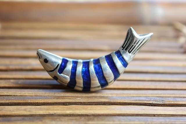 ピューターはしおき　さかな【ブルー】