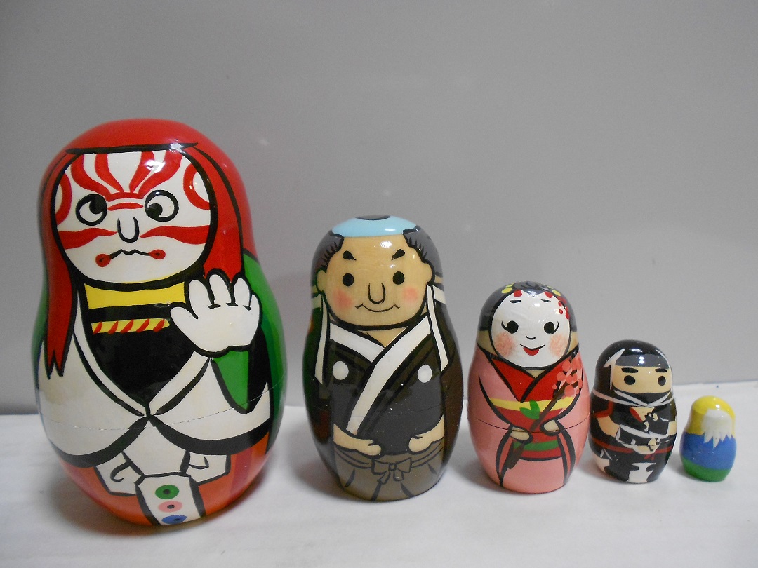 本場ロシア製 木製マトリョーシカ MADE IN RUSSIA