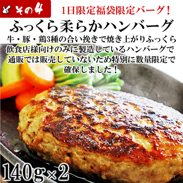 無添加 毎月1日限定 5種ハンバーグ福袋 大阪の味ゆうぜん