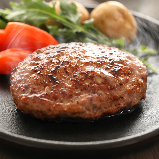 【送料無料】無添加 牛100% ゆうぜんハンバーグ 150g × 6個