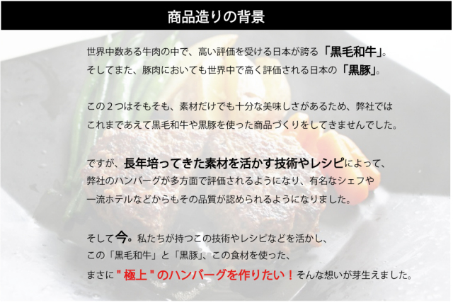 黒毛和牛 黒豚 黄金比率 無添加 冷凍 ハンバーグ