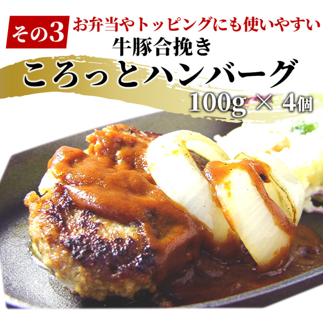 3種ハンバーグ