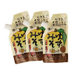 ゆずみそ柚りっ子 120g×3袋 徳島産無農薬ゆず使用 原材料国産100% 伝統
