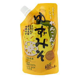 れんこん入りゆずみそ チューブタイプ 120g ゆず味噌柚りっ子国産 徳島