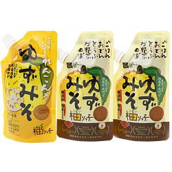 ゆずみそ柚りっ子＆れんこん入りゆずみそ 120gチューブ 3個セット 送料込み 徳島県産農薬不使用ゆず 国産 無添加