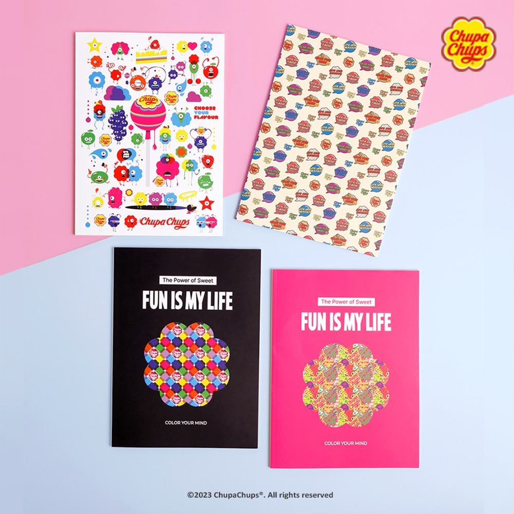<再入荷なし>  Chup Chups いつもノート  4種類 ノート チュッパチャプス