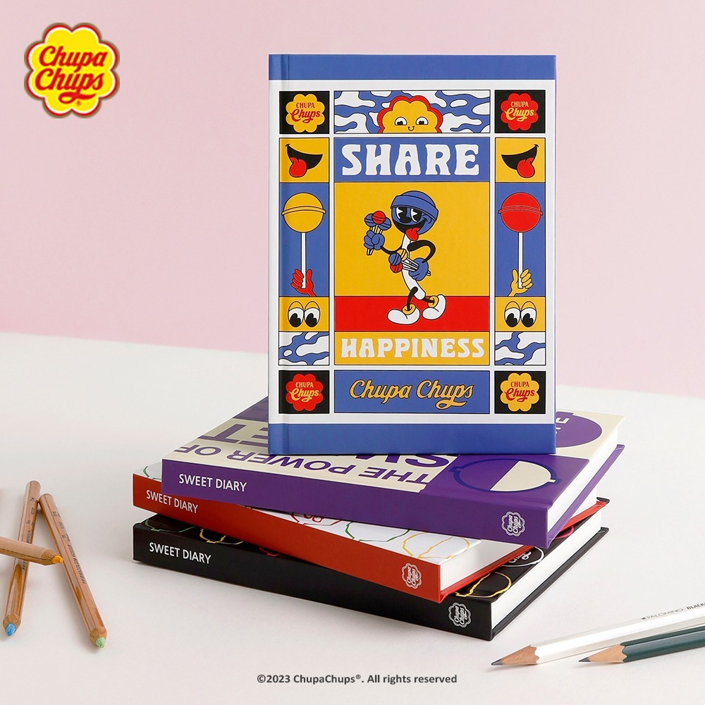 <再入荷なし>  Chup Chups 洋風ノート 3種類 ノート チュッパチャプス