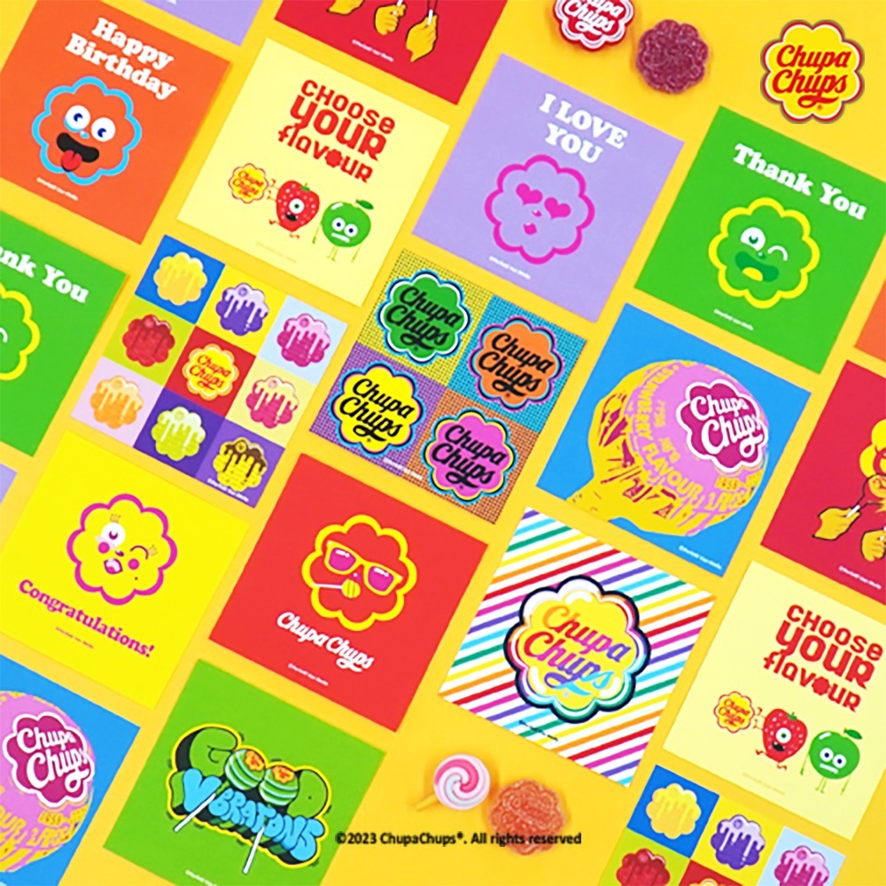 <再入荷なし>  Chup Chups ミニカードセット  6種類 カード チュッパチャプス