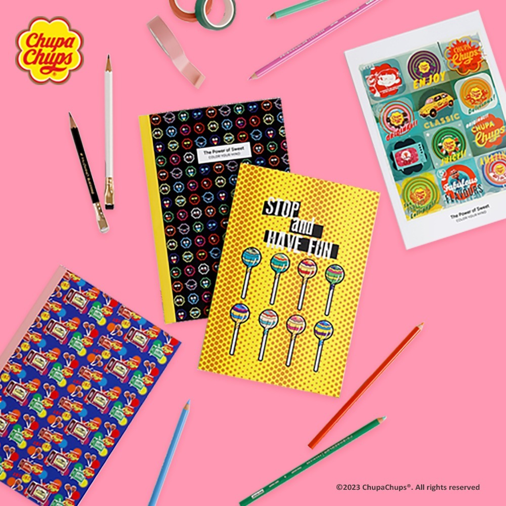 <再入荷なし>  Chup Chups ミニノート 4種類 ノート チュッパチャプス