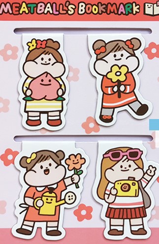 Meatball　ブックマーク　人物柄（4個セット）